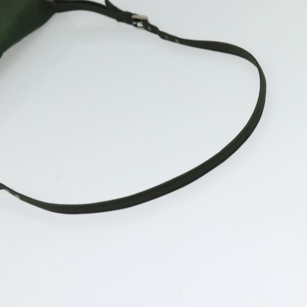PRADA Shoulder Bag Nylon Khaki Silver Auth bs26048 - Picture 7 of 16